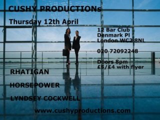 Flyer 12-4-01link to Cushy gigs